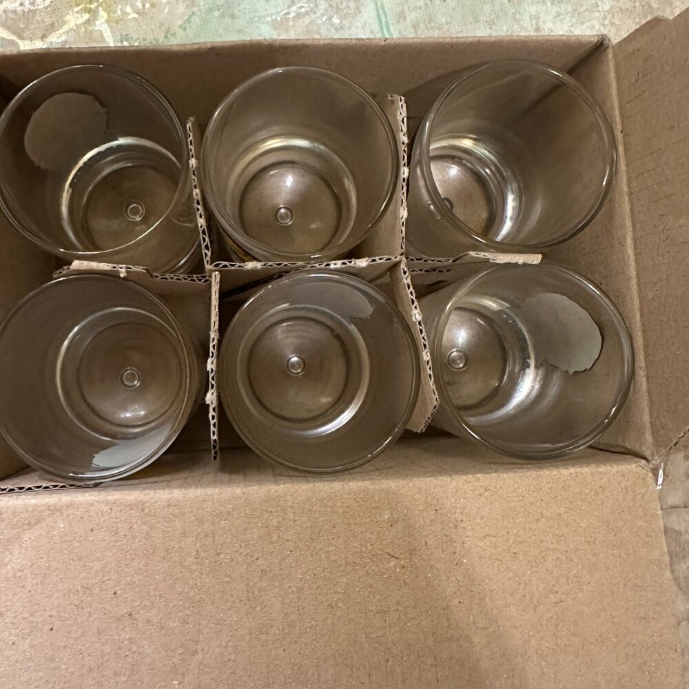 New Lot of 6 Vincent Van Gogh Absente Liquor Green Shot Glass Absinthe RARE - Picture 2 of 5